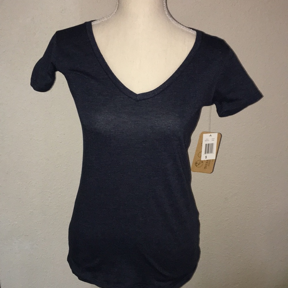 Threads 4 thought soft v neck tee shirt womens sm